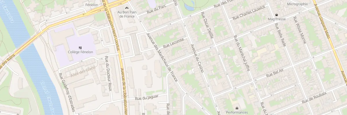 Plan du 3 Rue de l’Hôtel de Ville à Dunkerque