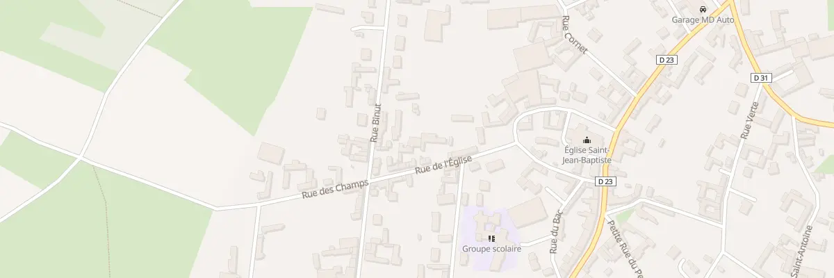 Plan du 14 Rue de l’Eglise à Beauquesne