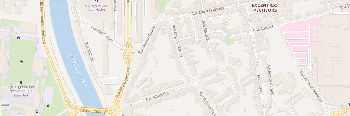 Plan du 81 Rue Eugène Dumez à Dunkerque