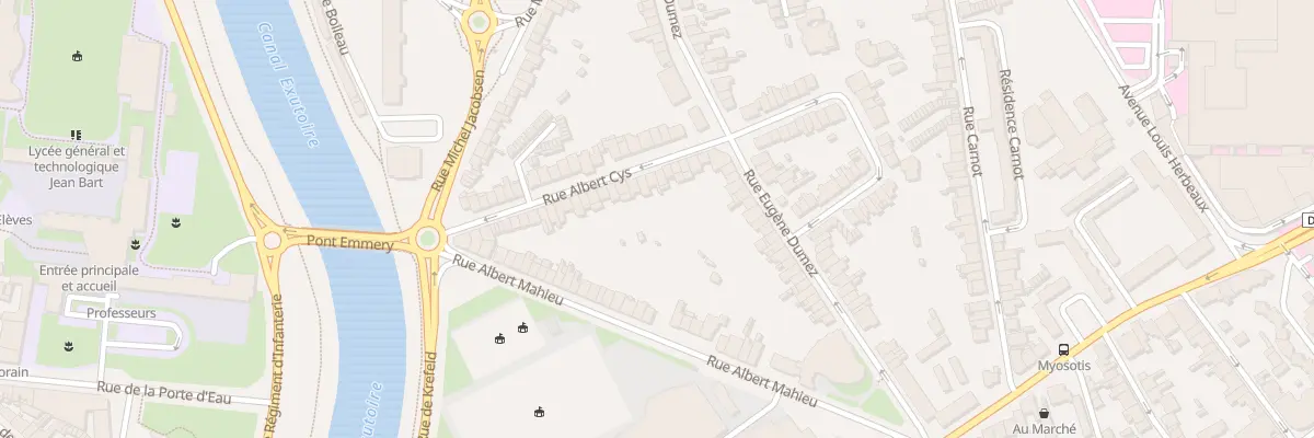 Plan du 17 Rue Albert Cys à Dunkerque