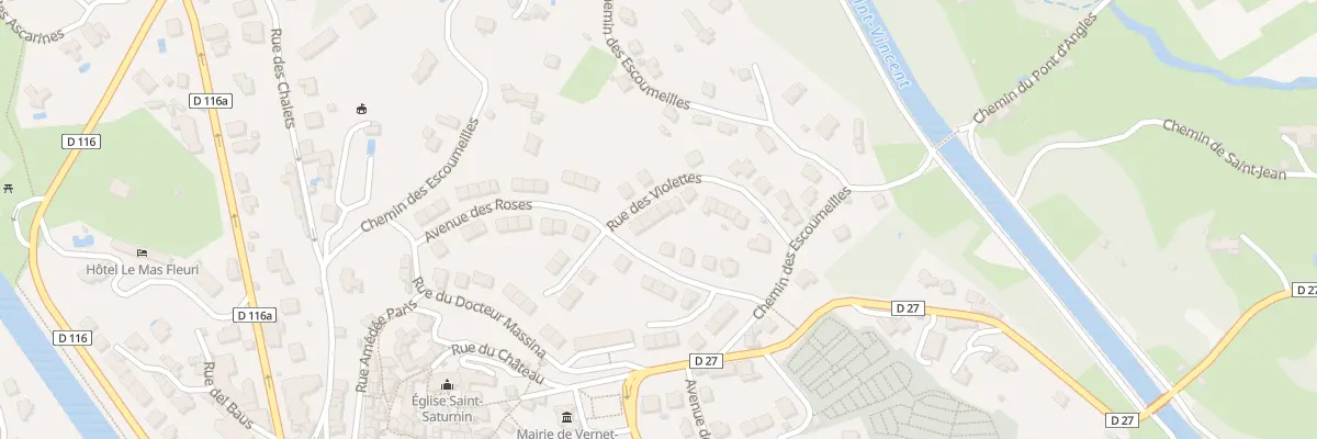 Plan du 6 Rue des Violettes à Vernet-les-Bains