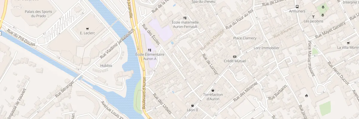Plan du 18 Rue des Écoles à Bourges