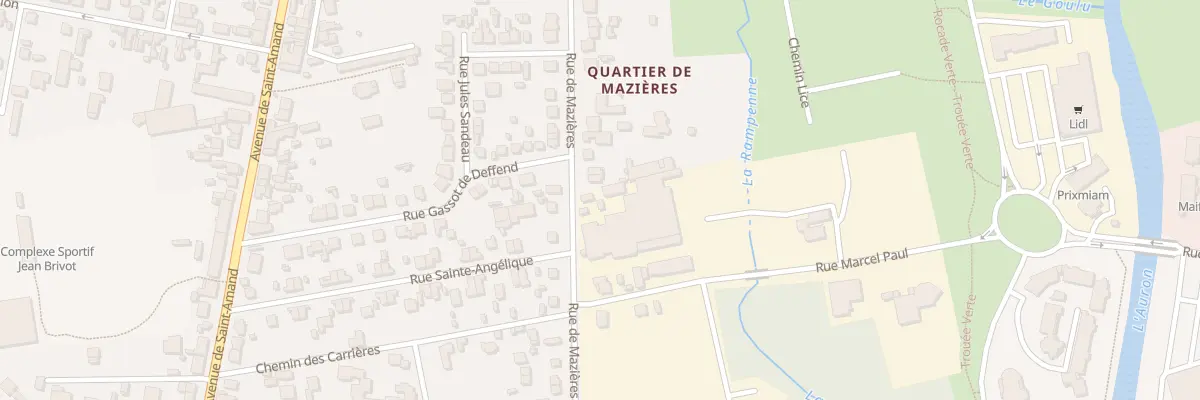 Plan du 105B Rue de Mazières à Bourges
