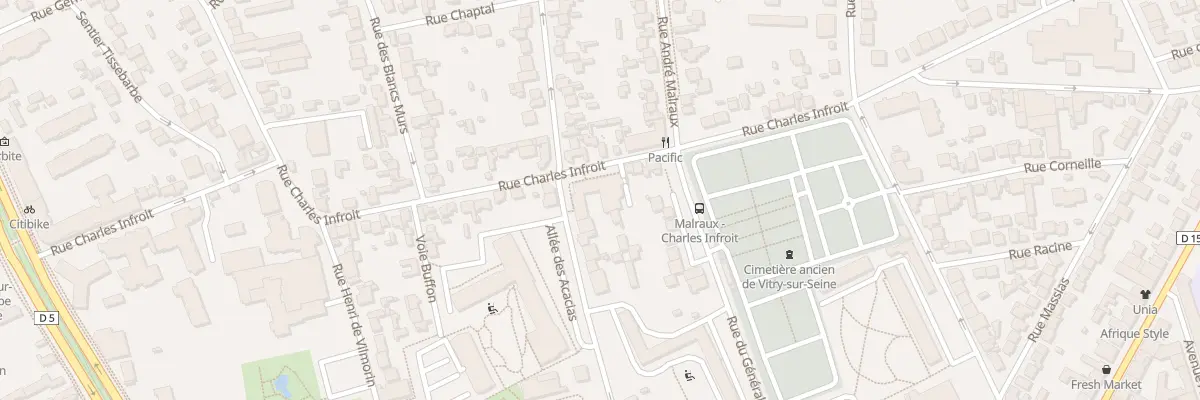 Plan du 55 Rue Charles Infroit à Vitry-sur-Seine