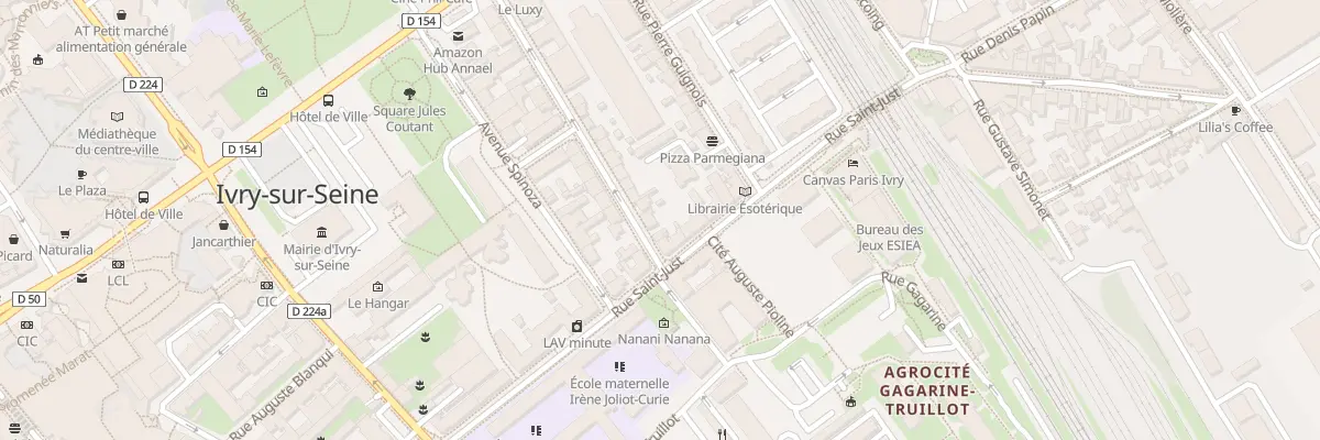 Plan du 4 Rue Descartes à Ivry-sur-Seine