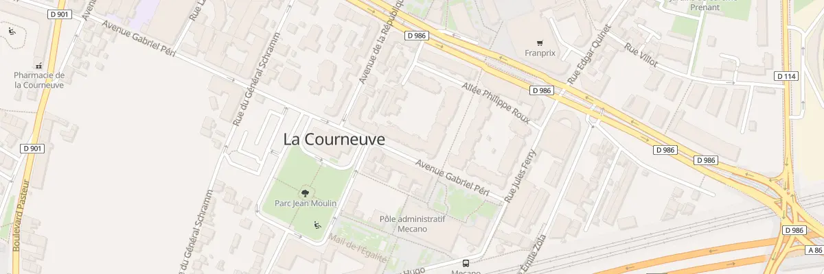 Plan du 49 Av Gabriel Péri à La Courneuve