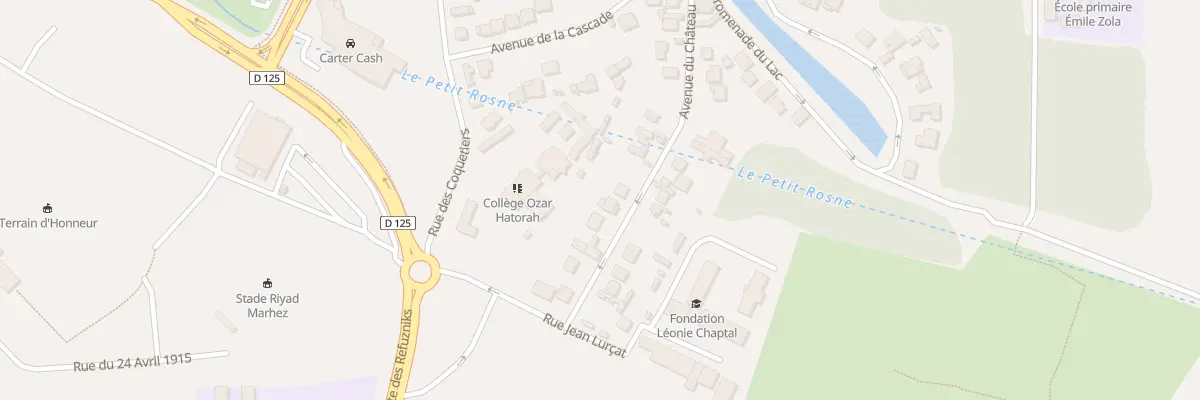 Plan du 9 Av du Château à Sarcelles