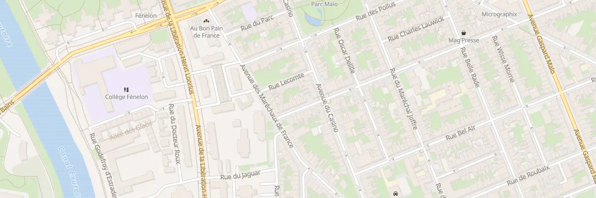 Plan du 9 Rue de l’Hôtel de Ville à Dunkerque
