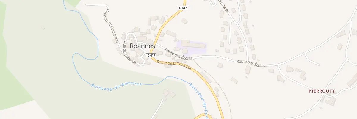 Plan du 1 Rte de la Traverse à Roannes-Saint-Mary