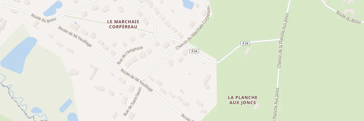 Plan du 27 Che du Marchais Corpereau à Bouzy-la-Forêt
