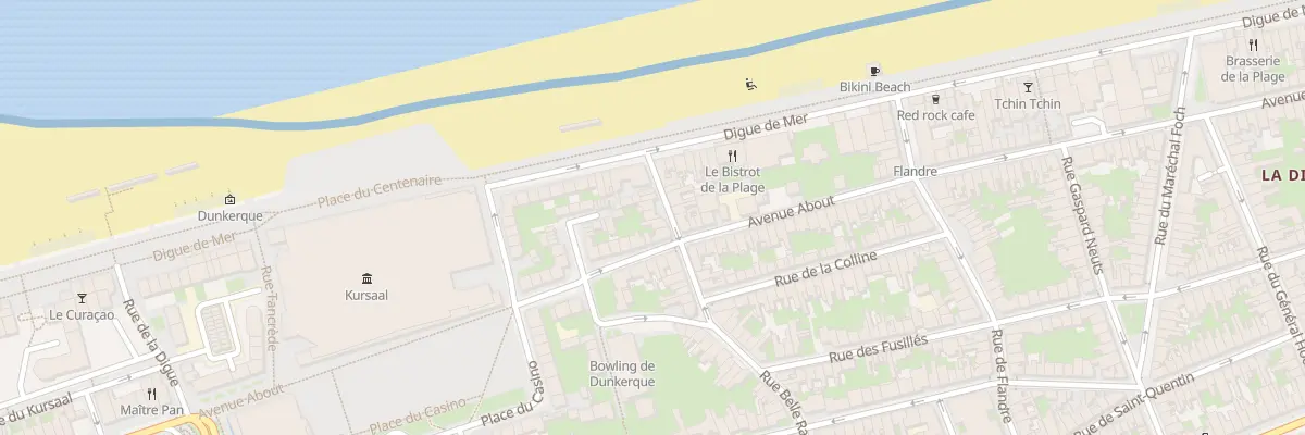 Plan du 6 Rue Belle Rade à Dunkerque