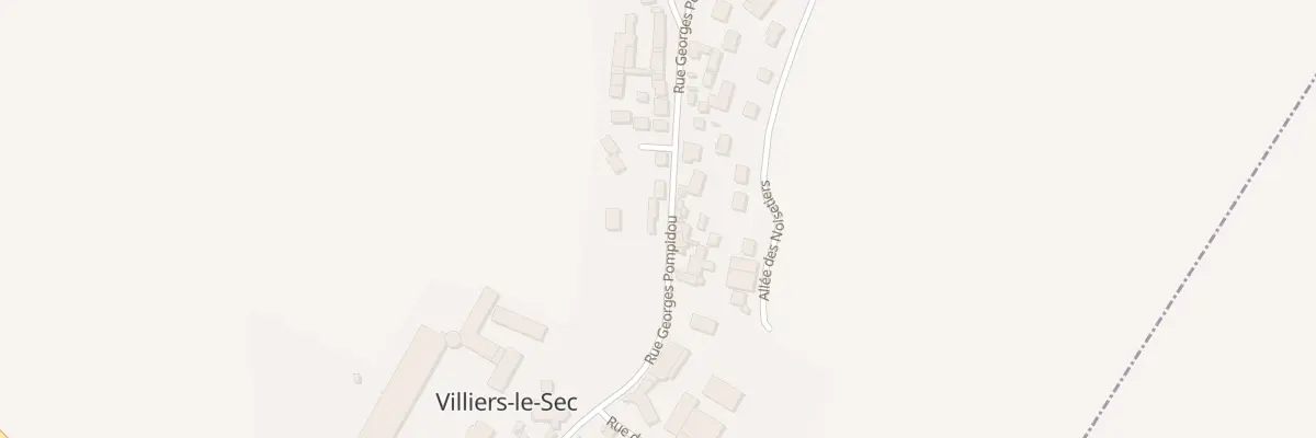 Plan du 3 Rue Georges Pompidou à Villiers-le-Sec