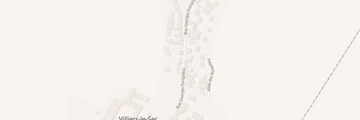 Plan du 7 Rue Georges Pompidou à Villiers-le-Sec