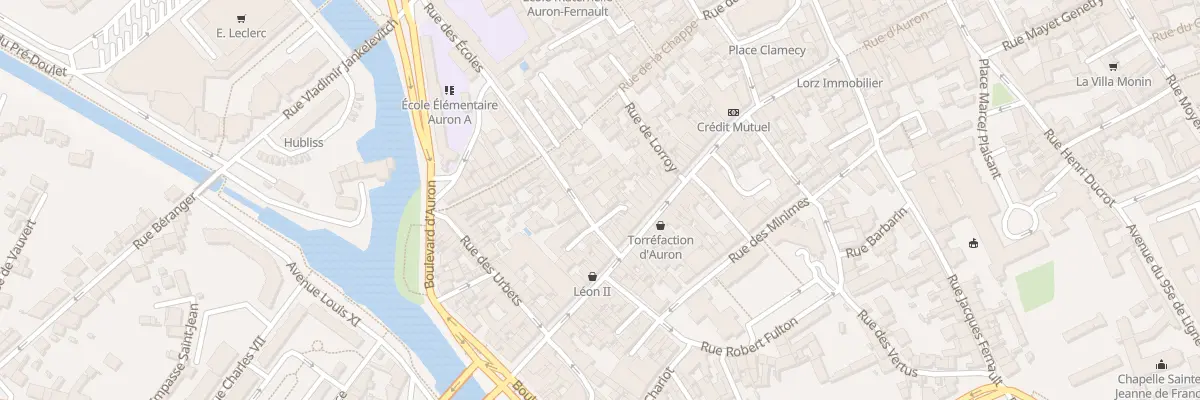 Plan du 6 Rue des Écoles à Bourges