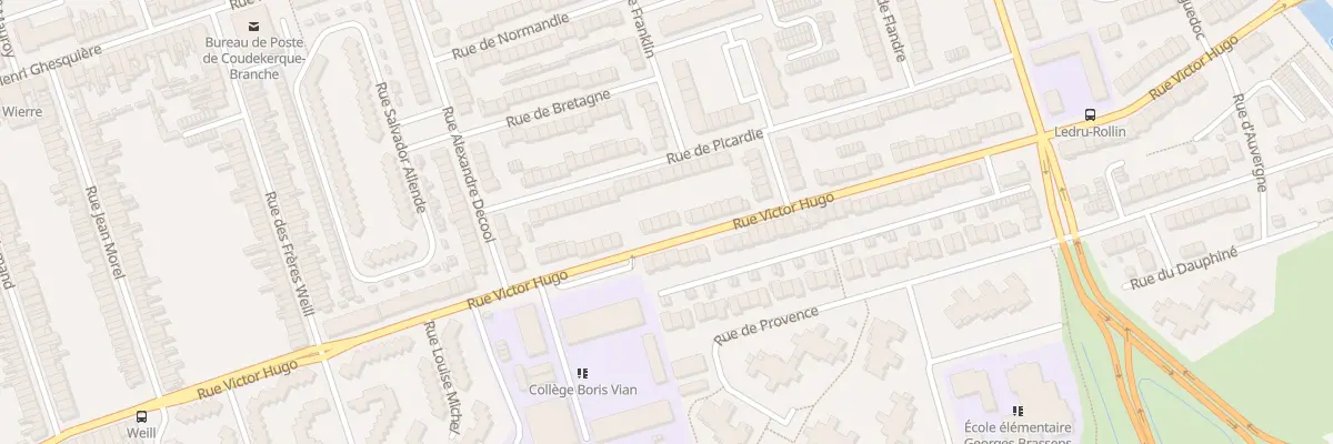 Plan du 129 Rue Victor Hugo à Coudekerque-Branche