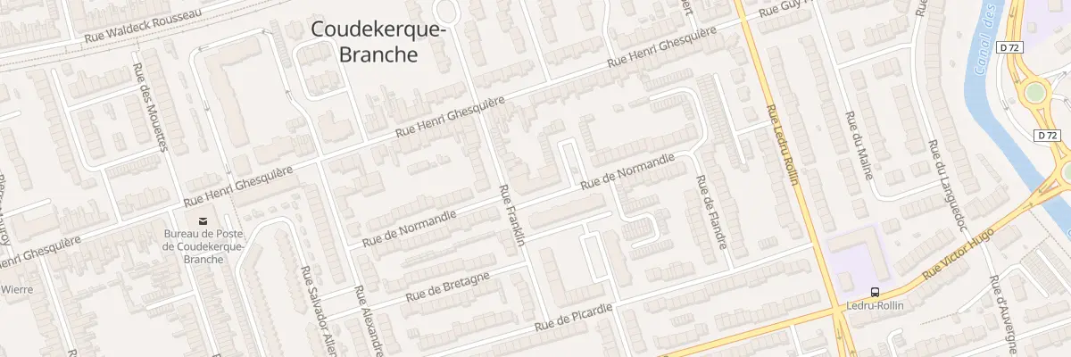 Plan du 35 Rue de Normandie à Coudekerque-Branche