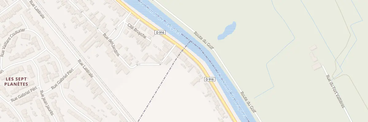Plan du 60 Rte de Dunkerque à Bierne