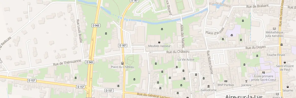 Plan du 32 Rue du Château à Aire-sur-la-Lys