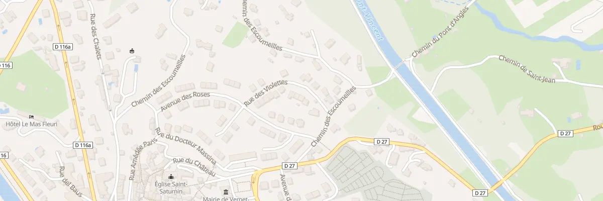Plan du 18 Rue des Violettes à Vernet-les-Bains