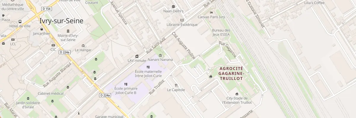 Plan du 7 Rue Auguste Pioline à Ivry-sur-Seine