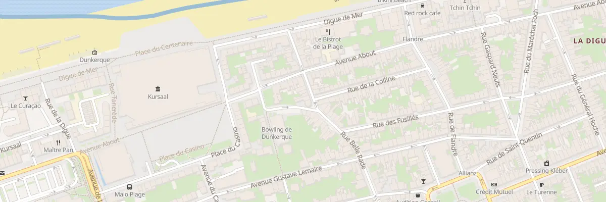 Plan du 18 Rue Belle Rade à Dunkerque