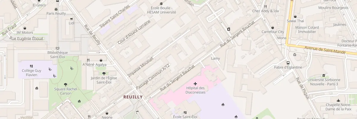 Plan du 15 Rue du Sergent Bauchat à Paris 12e Arrondissement