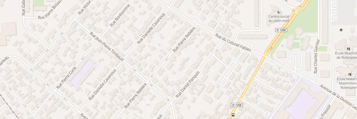 Plan du 17 Rue Pierre Rebière à Garges-lès-Gonesse