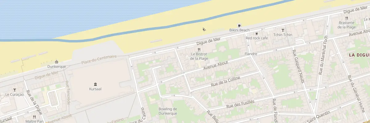 Plan du 7 Rue Belle Rade à Dunkerque