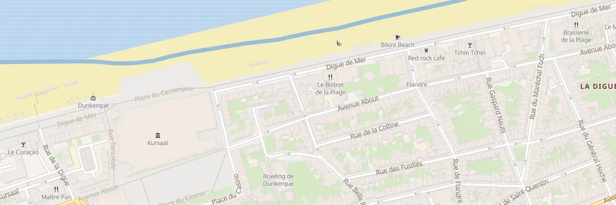 Plan du 9 Rue Belle Rade à Dunkerque