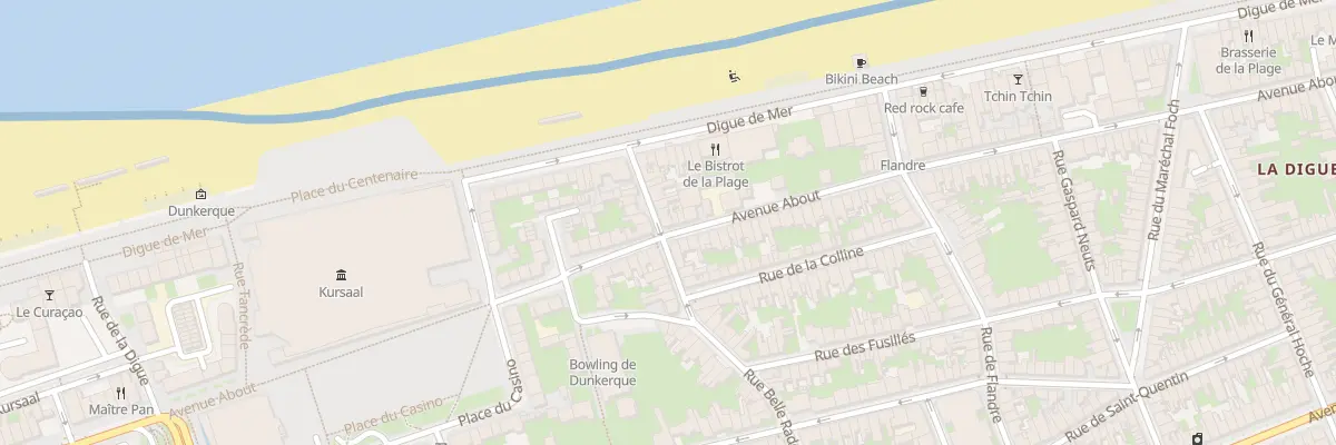 Plan du 11 Rue Belle Rade à Dunkerque