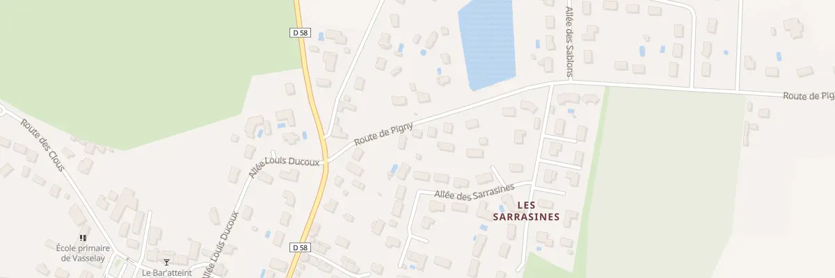 Plan du 6 Rte de Pigny à Vasselay