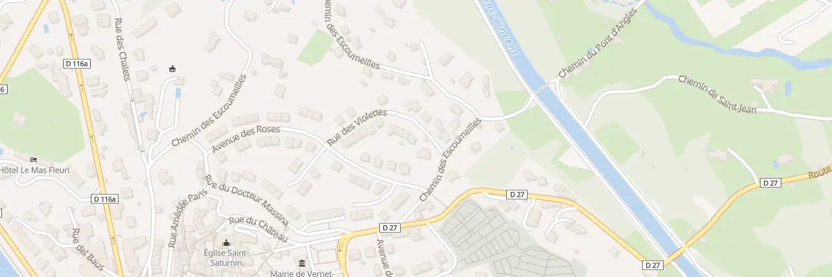 Plan du 20 Rue des Violettes à Vernet-les-Bains