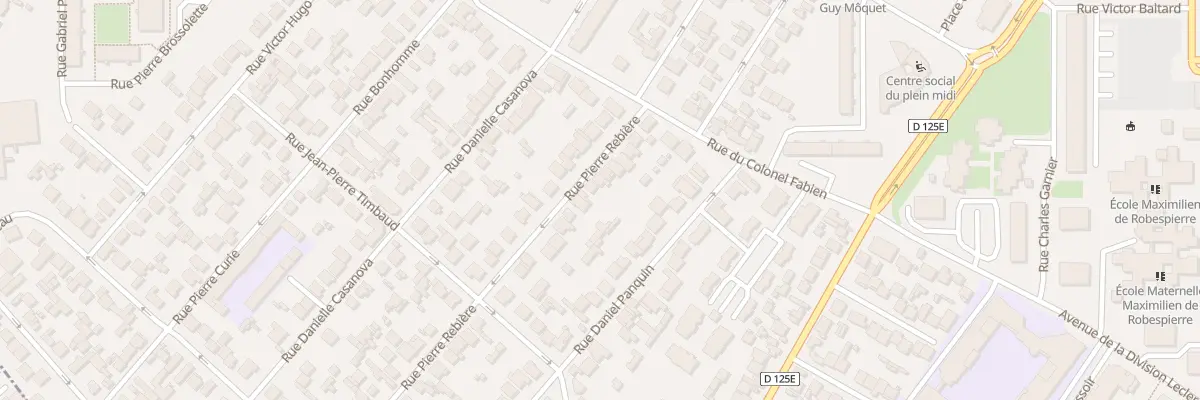 Plan du 13 Rue Pierre Rebière à Garges-lès-Gonesse