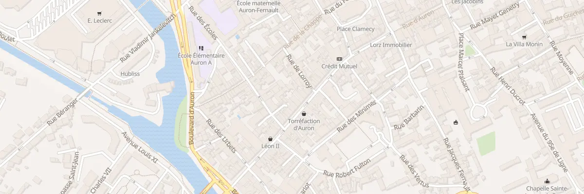 Plan du 80 Rue d’Auron à Bourges