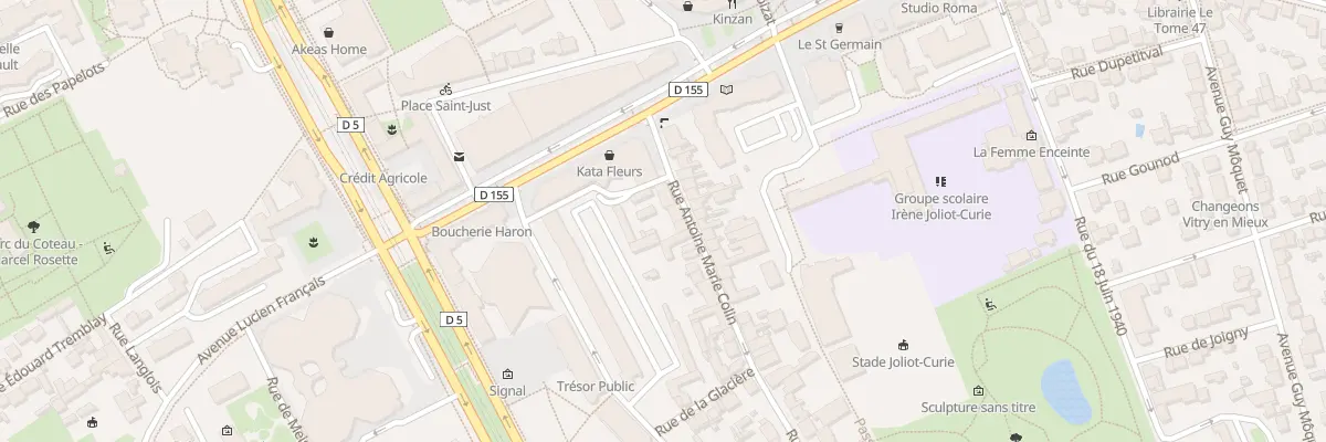 Plan du 12 Rue Antoine Marie Colin à Vitry-sur-Seine