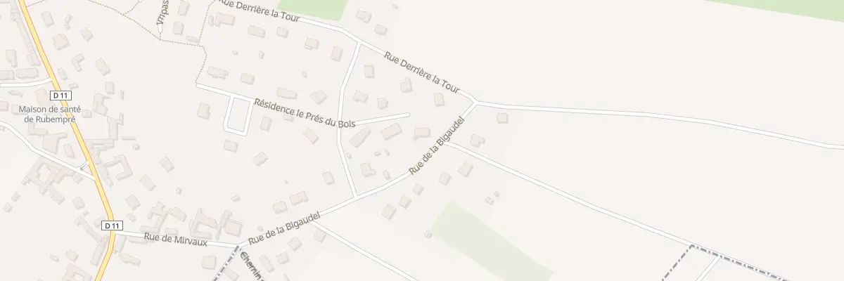 Plan du 7 Pre du Bois à Rubempré