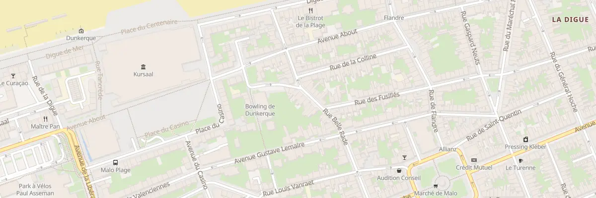 Plan du 24 Rue Belle Rade à Dunkerque