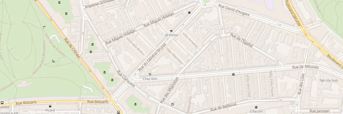 Plan du 6 Vla Marceau à Paris 19e Arrondissement