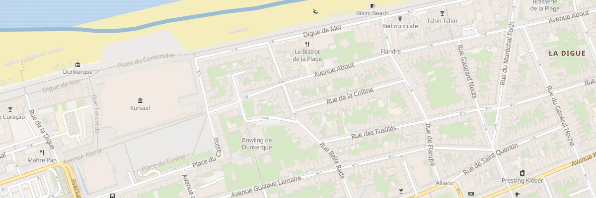 Plan du 15 Rue Belle Rade à Dunkerque