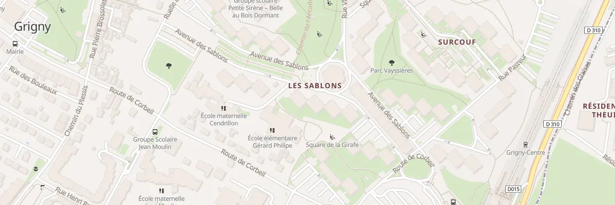 Plan du 11 Av des Sablons à Grigny
