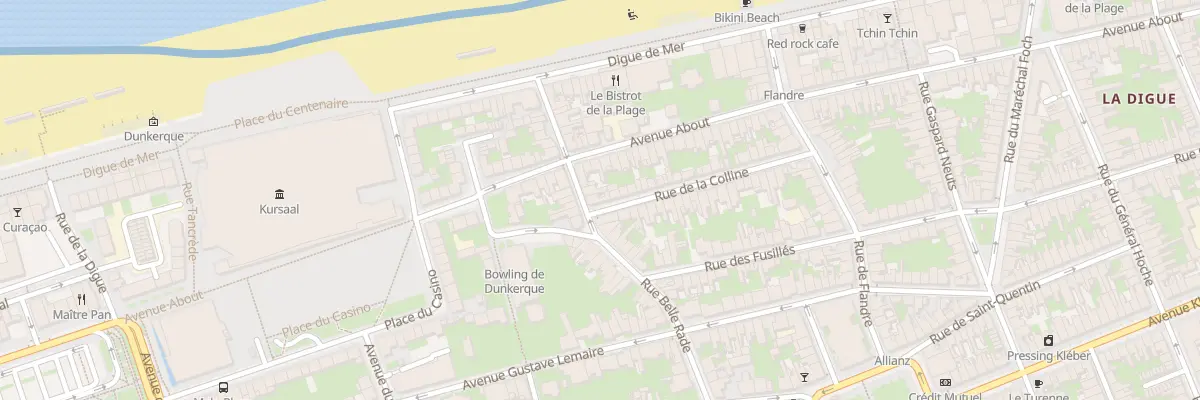 Plan du 17 Rue Belle Rade à Dunkerque