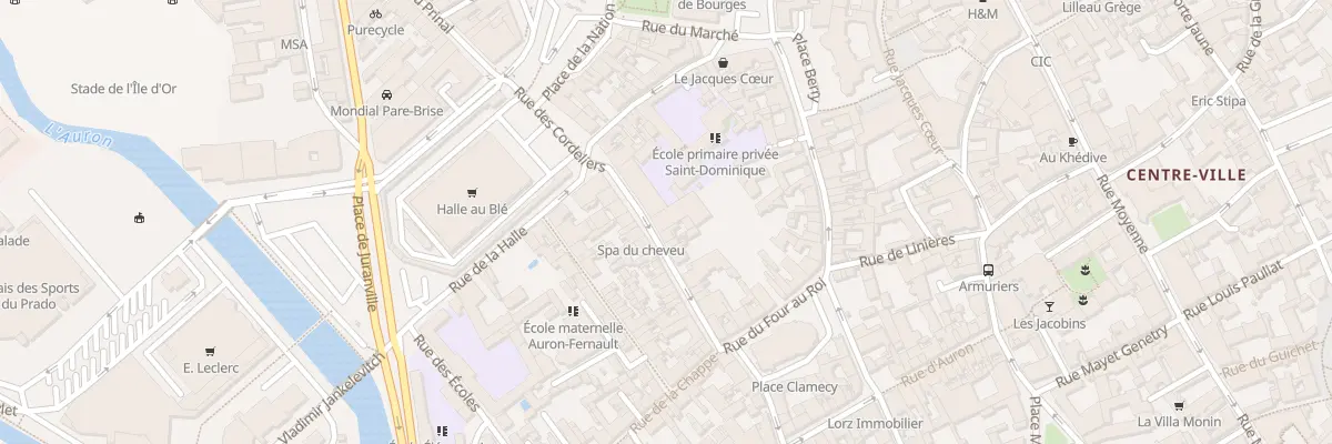 Plan du 18 Rue des Cordeliers à Bourges
