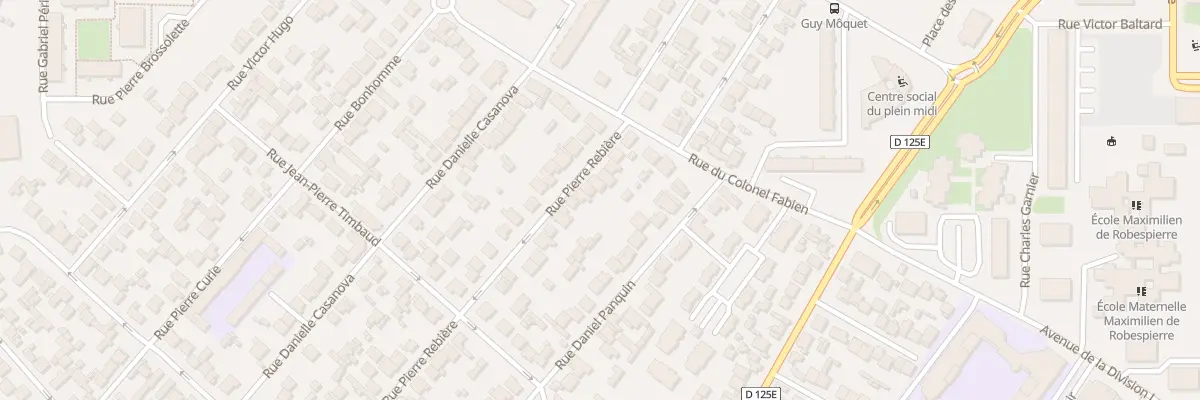 Plan du 11 Rue Pierre Rebière à Garges-lès-Gonesse