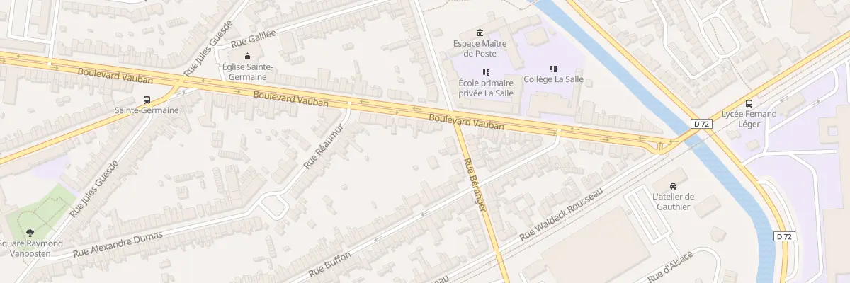 Plan du 45 Bd Vauban à Coudekerque-Branche