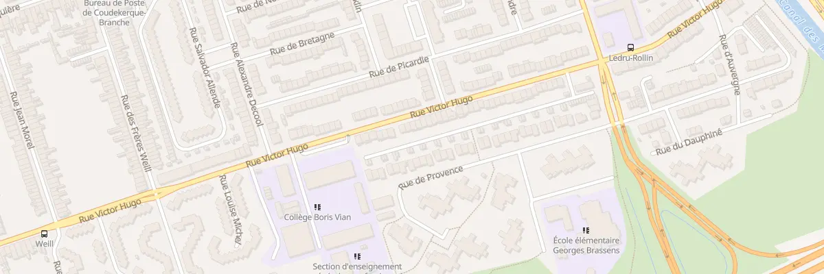 Plan du 188 Rue Victor Hugo à Coudekerque-Branche