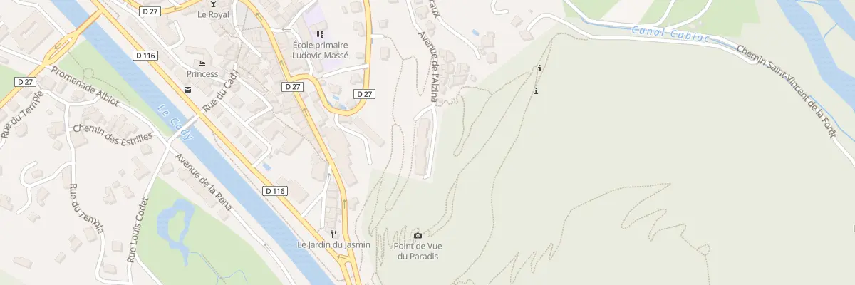 Plan du 691 Av de l’Alzina à Vernet-les-Bains
