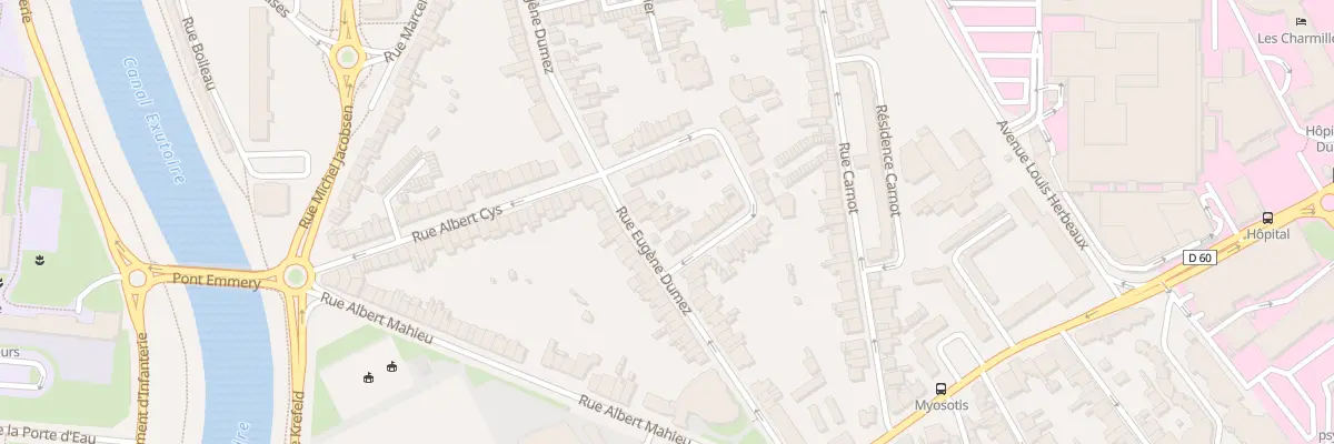 Plan du 34 Rue Eugène Dumez à Dunkerque