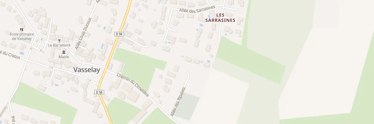 Plan du 9 Les Ripalets à Vasselay