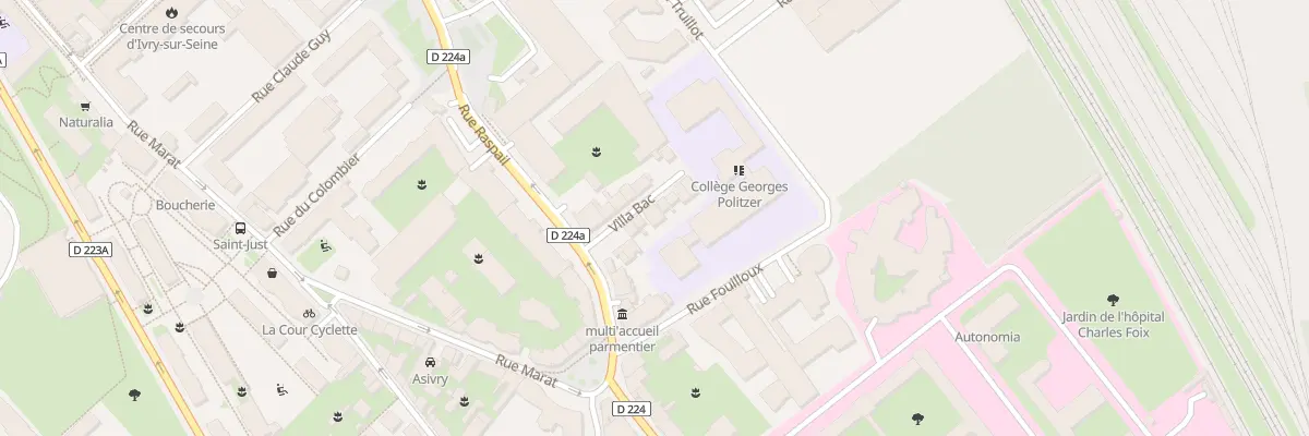 Plan du 8 Vla Bac à Ivry-sur-Seine
