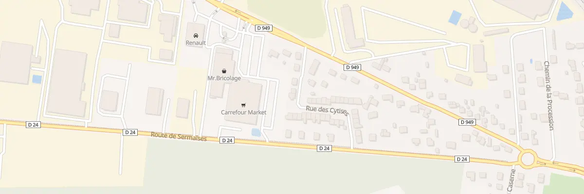 Plan du 25 Rue des Cytises au Malesherbois